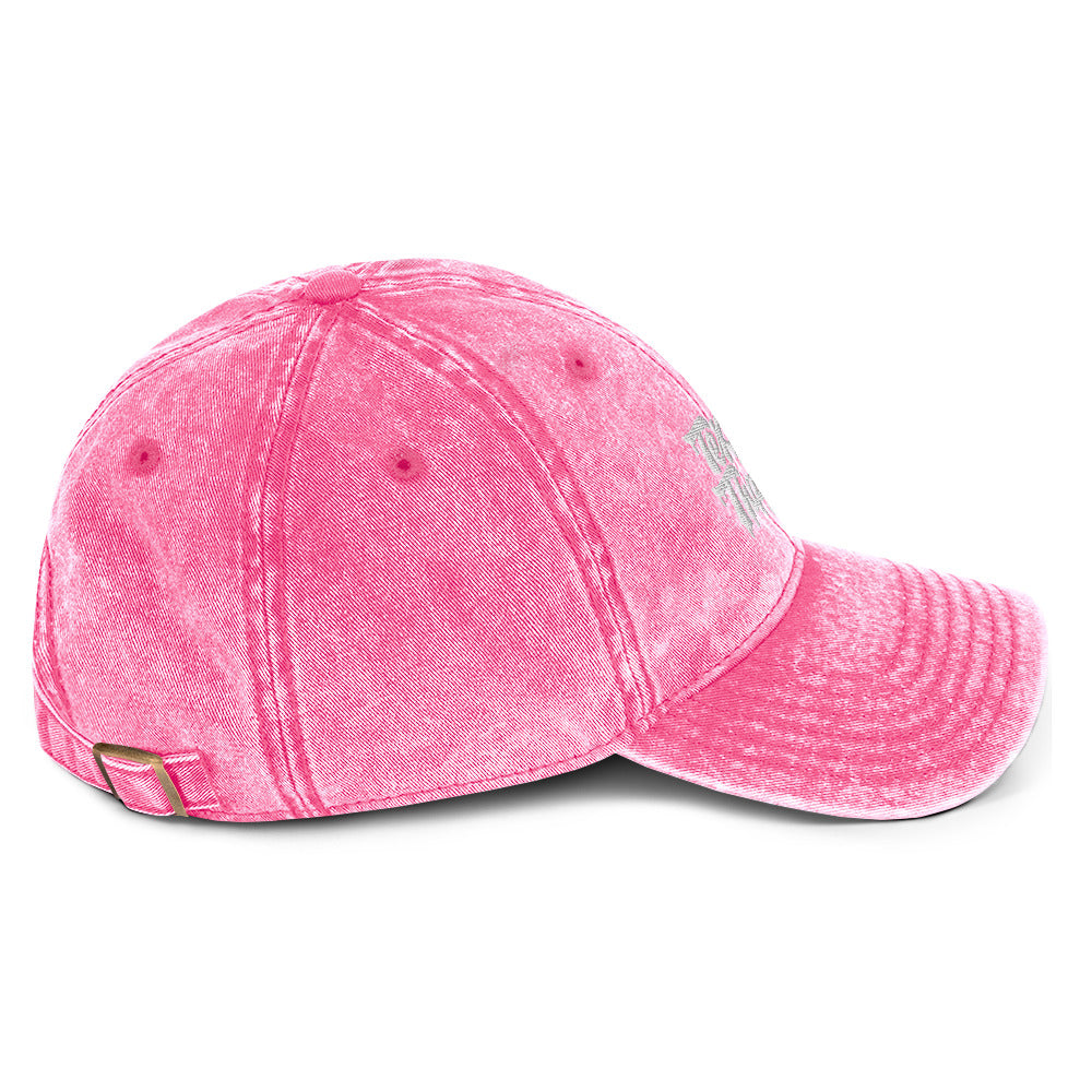 TEXAS THANGS pink Vintage Cotton Twill Cap